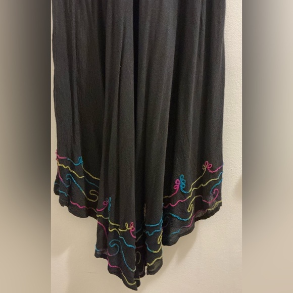 Black Embellished Tank Dress/Swimsuit Coverup - Picture 2 of 5